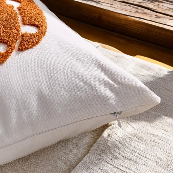 Pumpkin Pillow Covers Embroidered Fall Decor Thanksgiving Farmhouse Throw Cases - Picture 5 of 5